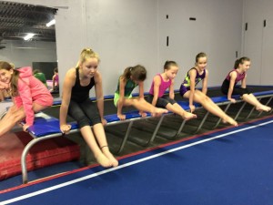 Gymnastics practice